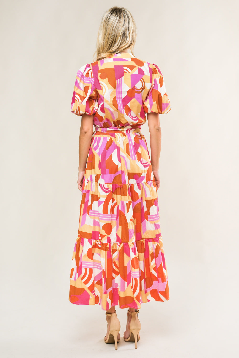 HARBOR POINT WOVEN MIDI DRESS Flying Tomato